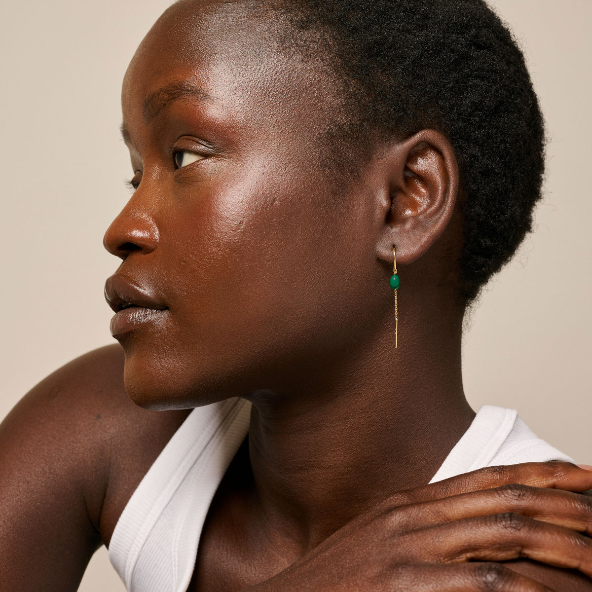 Eleanor Pearl Earrings Pearl