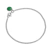 ENAMEL Copenhagen Bracelet, Ball Chain Bracelets 42 Petrol Green
