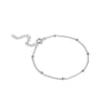 ENAMEL Copenhagen Bracelet, Beaded Chain Bracelets Silver Plated