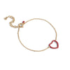 ENAMEL Copenhagen Bracelet, Organic Enamel Heart Bracelets Red