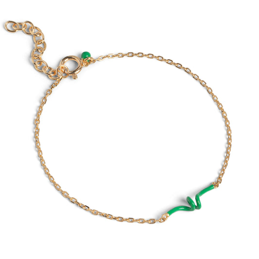 ENAMEL Copenhagen Bracelet, Twist Bracelets Grass Green