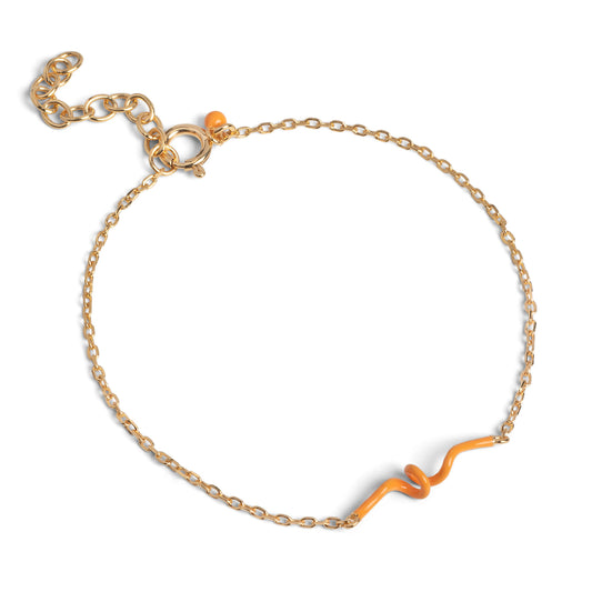 ENAMEL Copenhagen Bracelet, Twist Bracelets Orange