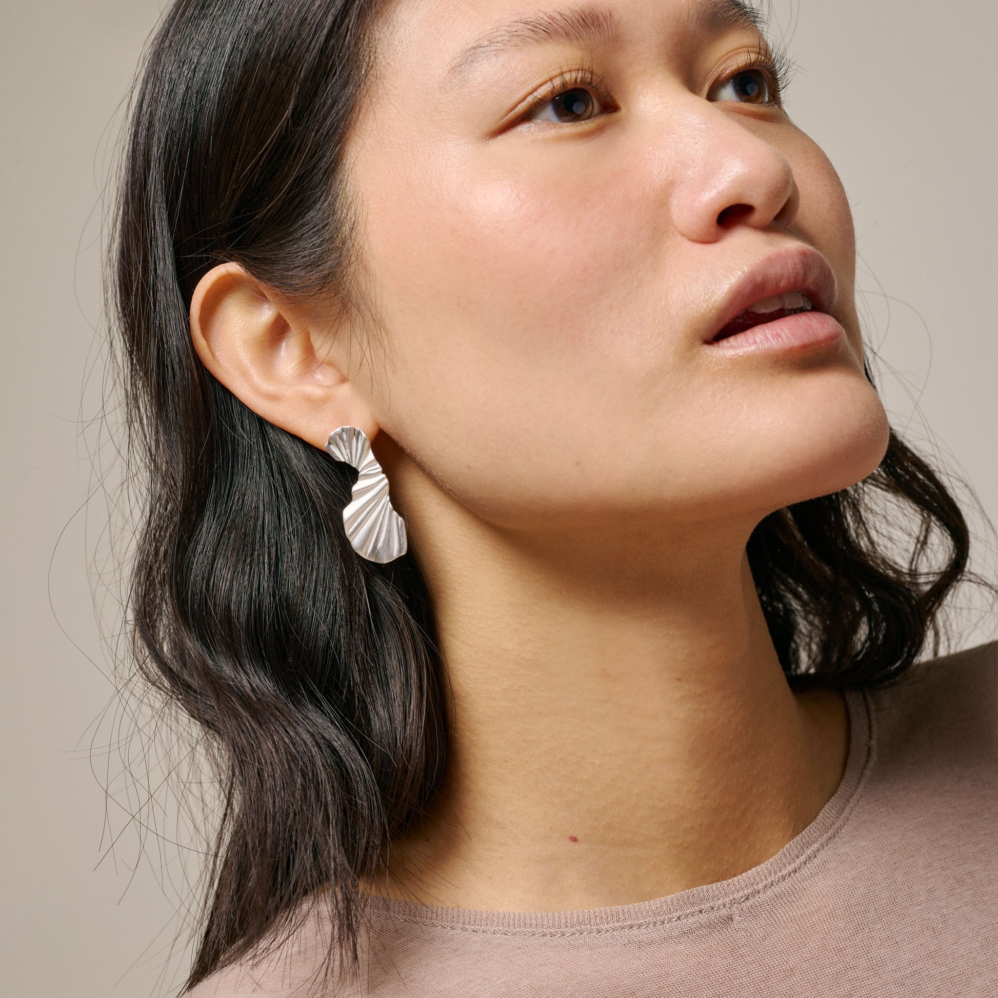 ENAMEL Copenhagen Earring, Big Wave Earrings 925S/M