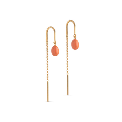 ENAMEL Copenhagen Earring, Eleanor Earrings Light Coral