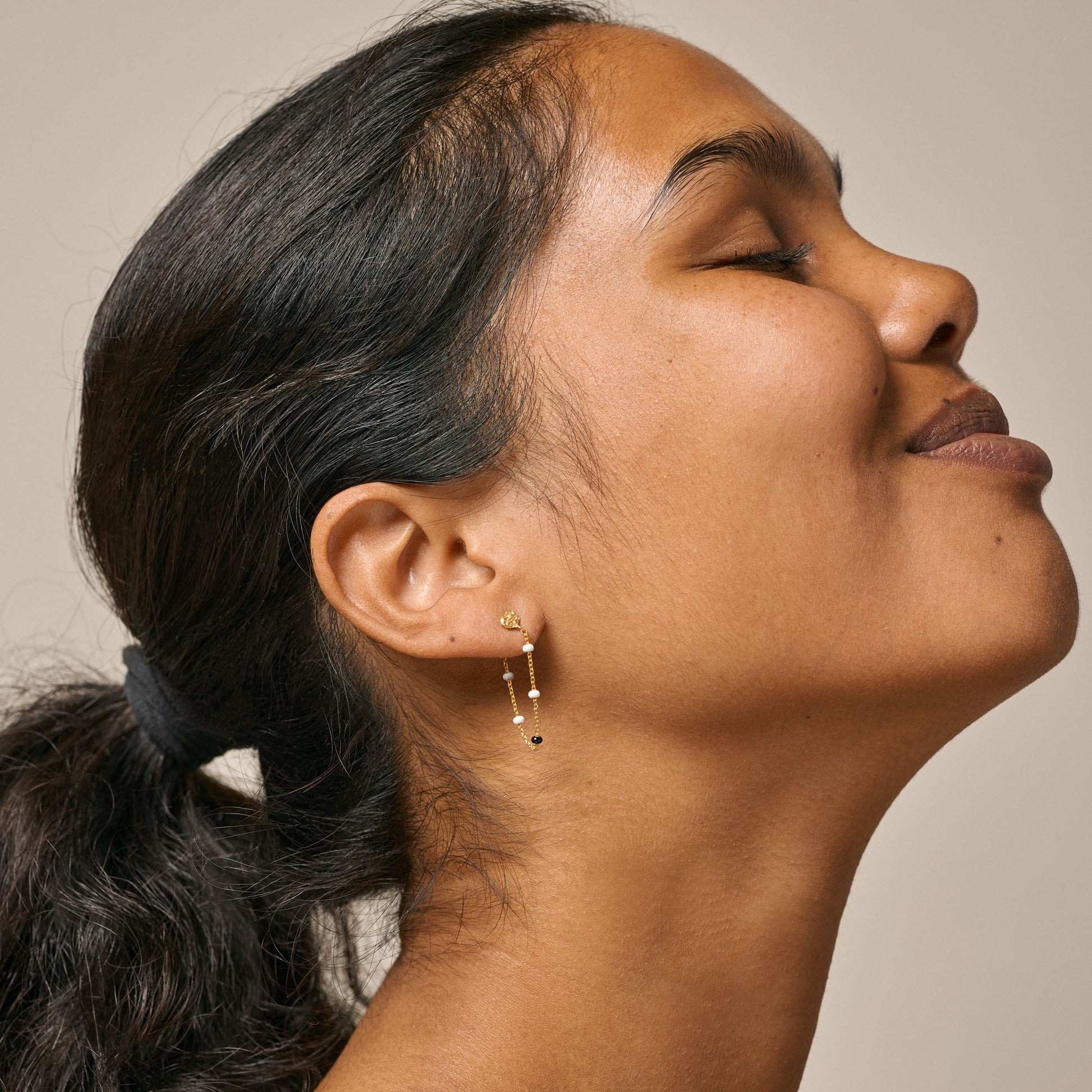 ENAMEL Copenhagen Earring, Lola Earrings Salt'n'Pepper