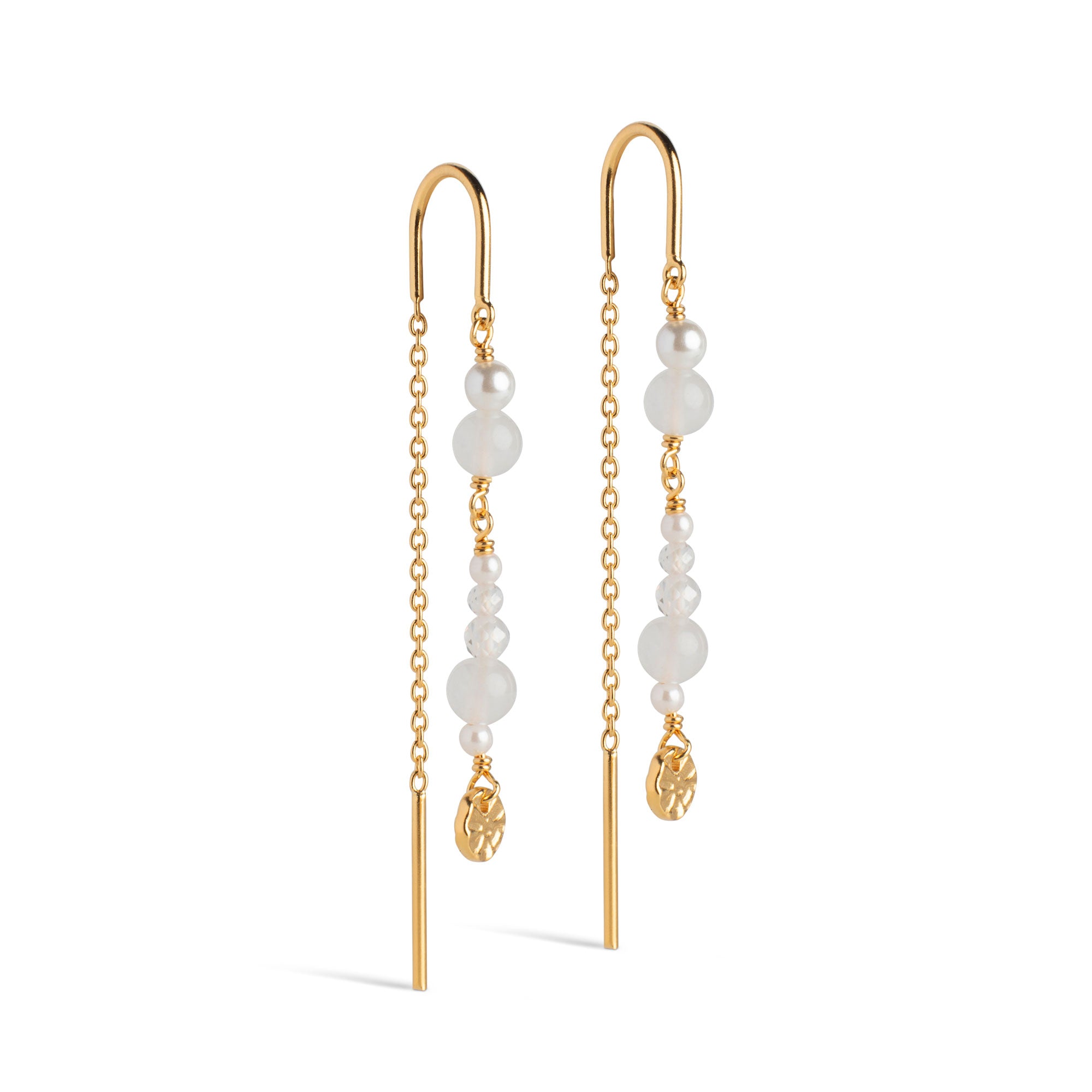 ENAMEL Copenhagen Earring, Sofia Earrings White and Pearls