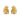 ENAMEL Copenhagen Earring, Wave Earrings Gold Plated