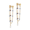 ENAMEL Copenhagen Earrings, Lola Pearl Earrings Blue Wine