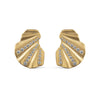 ENAMEL Copenhagen Earrings, Wave CZ Earrings Clear CZ