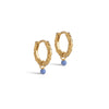ENAMEL Copenhagen Hoops, Belle Earrings Cornflower