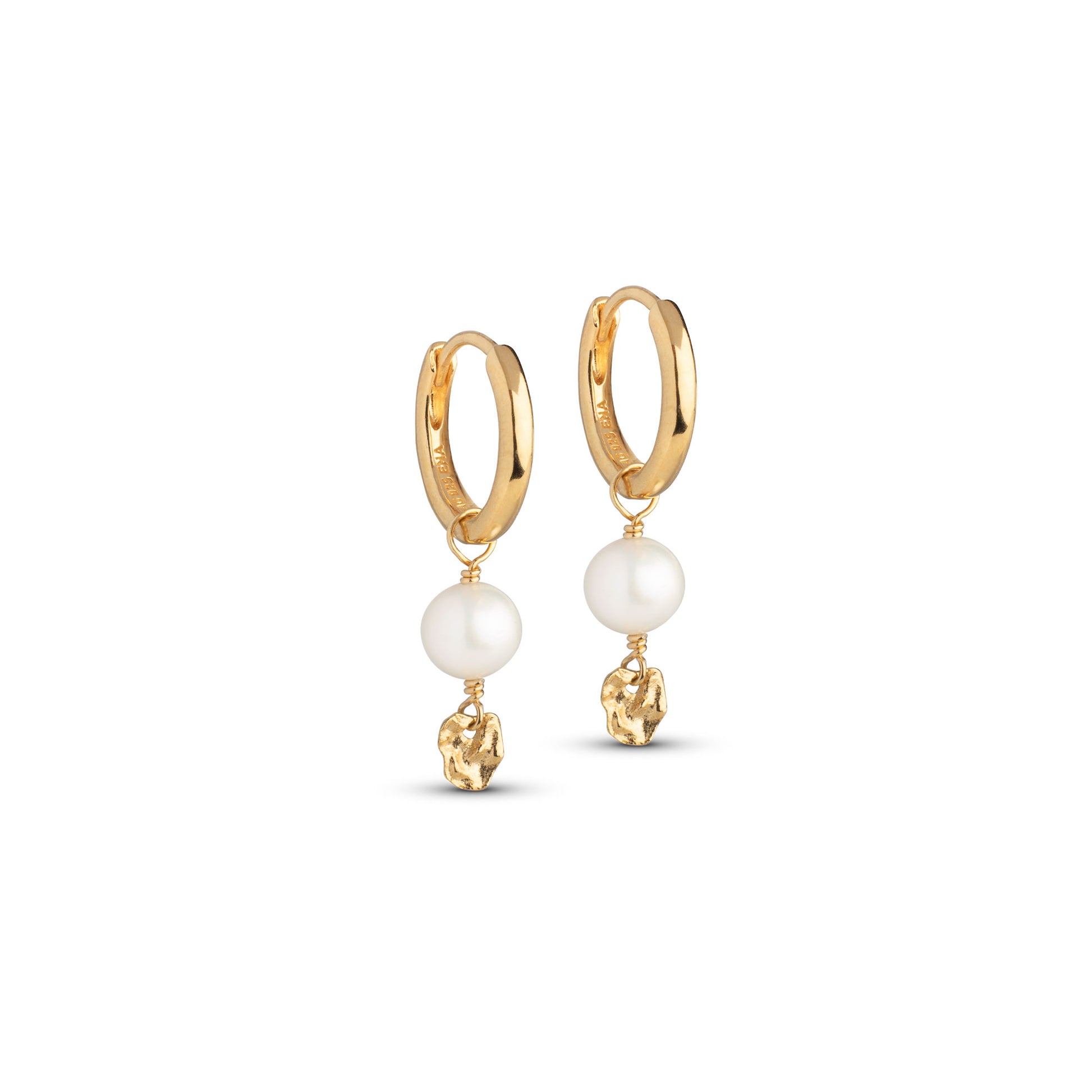 ENAMEL Copenhagen Hoops, Cara Earrings Pearls