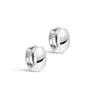 ENAMEL Copenhagen Hoops, Classic Wide Earrings Silver Plated