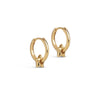 ENAMEL Copenhagen Hoops, Enamel Tokens Star Earrings Solid