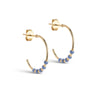 ENAMEL Copenhagen Hoops, Lola Large Earrings Cornflower