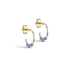 ENAMEL Copenhagen Hoops, Lola Small Earrings Cornflower