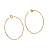 ENAMEL Copenhagen Hoops, Organic Arena Large Earrings Gold Plated