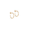 ENAMEL Copenhagen Hoops, Organic Arena Small Earrings 925S/GP/M