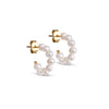 ENAMEL Copenhagen Hoops, Pearlie Mini Earrings Pearl