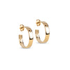 ENAMEL Copenhagen Hoops, Sandra Narrow Earrings 925S/GP