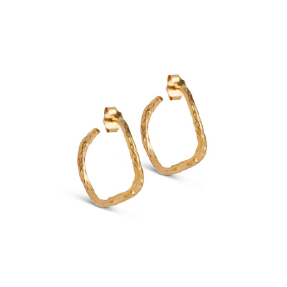 ENAMEL Copenhagen Hoops, Sway Earrings 925S/GP/M