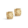 ENAMEL Copenhagen Hoops, Wave Wide, Medium Earrings Gold Plated