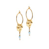 ENAMEL Copenhagen Hoops, Windy Earrings Blue