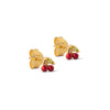 ENAMEL Copenhagen Stud, Cherry Earrings Red