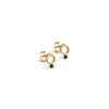 ENAMEL Copenhagen Studs, Dotta Earrings Petrol Green