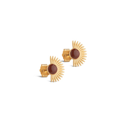 ENAMEL Copenhagen Studs, Soleil Earrings Copper