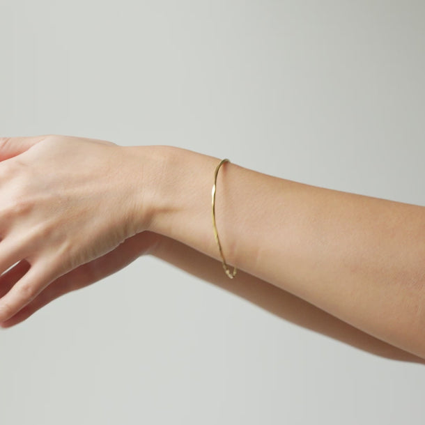 ENAMEL Copenhagen Bangle, Organic Arena Bracelets 925S/GP/M