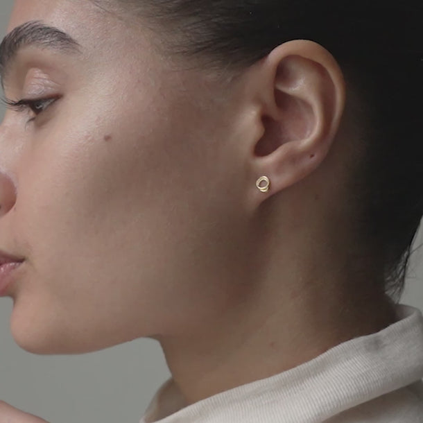 ENAMEL Copenhagen Studs, Bellu Mini Earrings 925S/GP