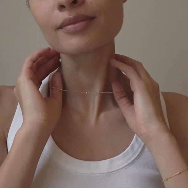 ENAMEL Copenhagen Necklace, Beaded Chain Necklaces 925S/GP