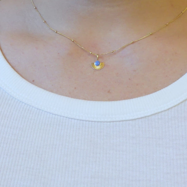 ENAMEL Copenhagen Necklace, Soleil Necklaces Cornflower