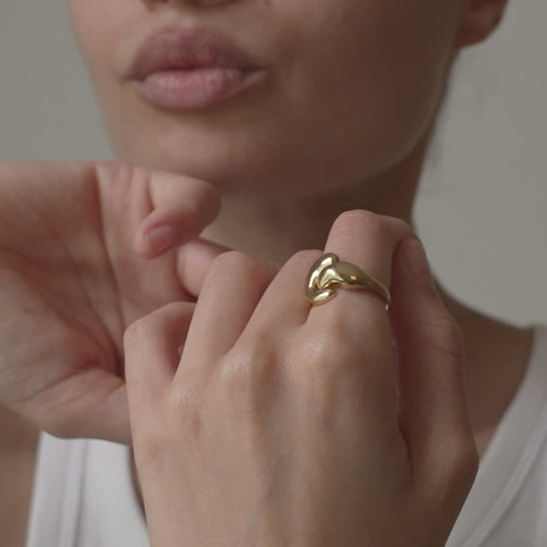 ENAMEL Copenhagen Ring, Noor Rings 925S/GP