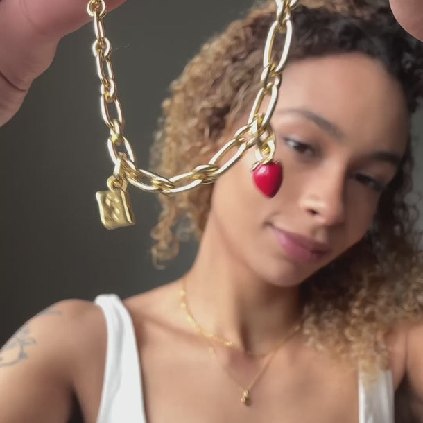 ENAMEL Copenhagen Bracelet, Chunky Charm Bracelets 925S/GP