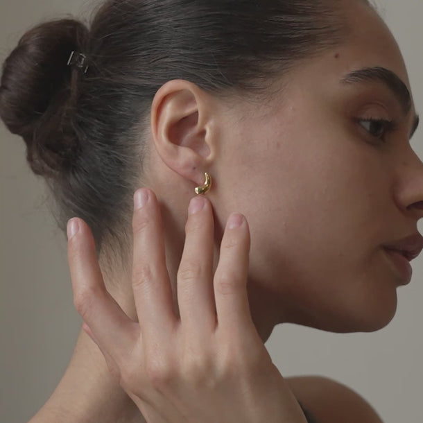 ENAMEL Copenhagen Studs, Nima Earrings 925S/GP