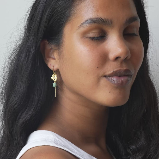 ENAMEL Copenhagen Earrings, Kai Earrings Sage