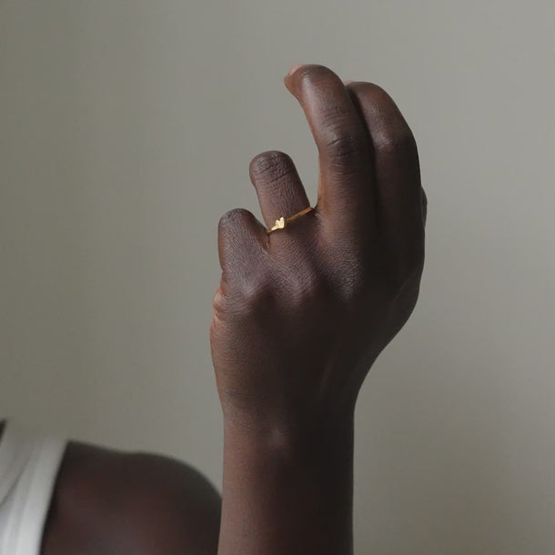 ENAMEL Copenhagen Ring, Amore Rings 925S/GP