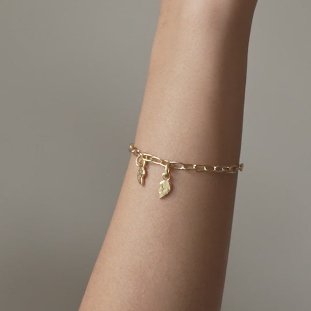 ENAMEL Copenhagen Charm, Twin Heart Charms Right