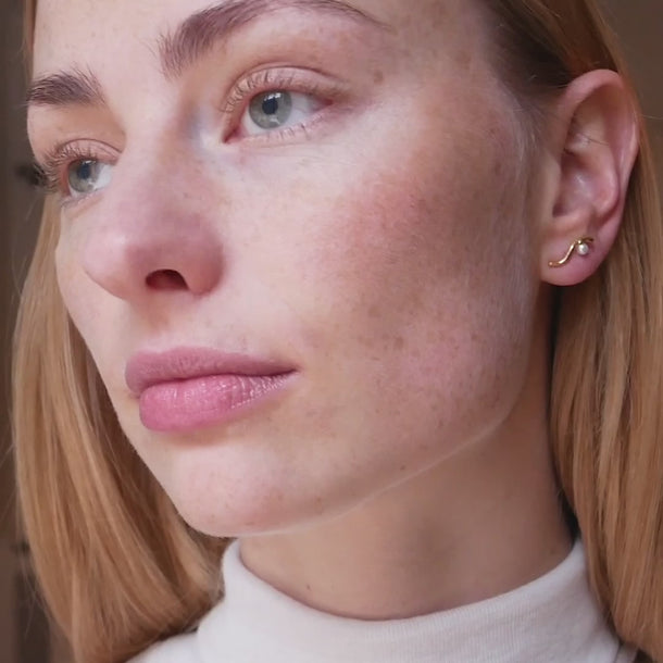 ENAMEL Copenhagen Studs, Ivory Earrings Pearls