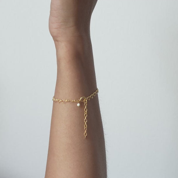 ENAMEL Copenhagen Bracelet, Organic Lovelink Bracelets Gold Plated