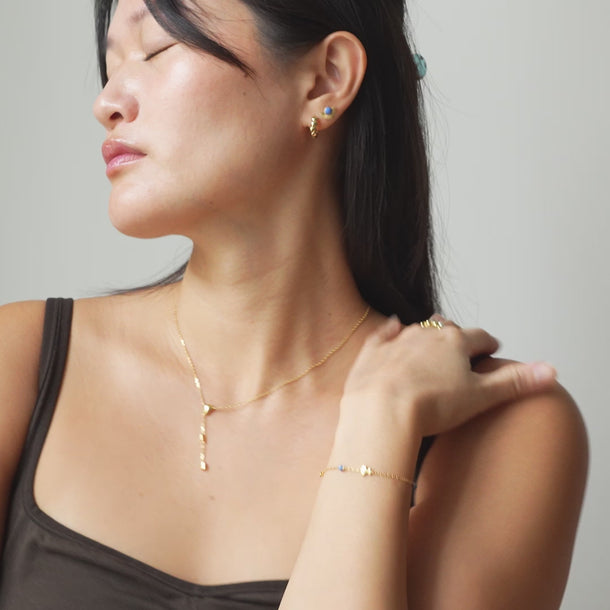 ENAMEL Copenhagen Hoops, Nara Earrings 925S/GP