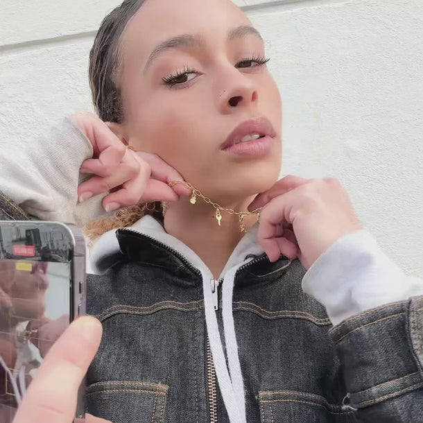 ENAMEL Copenhagen Charm, Magic Key Charms 925S/GP