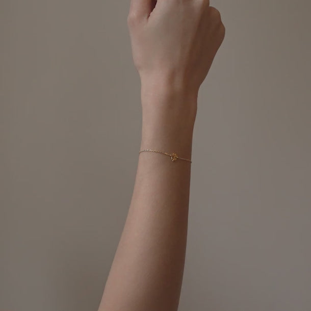 ENAMEL Copenhagen Bracelet, Four Leaf-Clover Bracelets 925S/GP/M