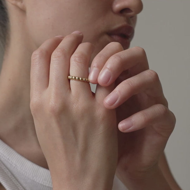 ENAMEL Copenhagen Ring, Ball Rings 925S/GP