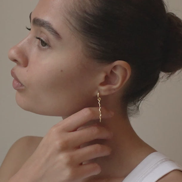 ENAMEL Copenhagen Hoops, Hydrus Earrings 925S/GP