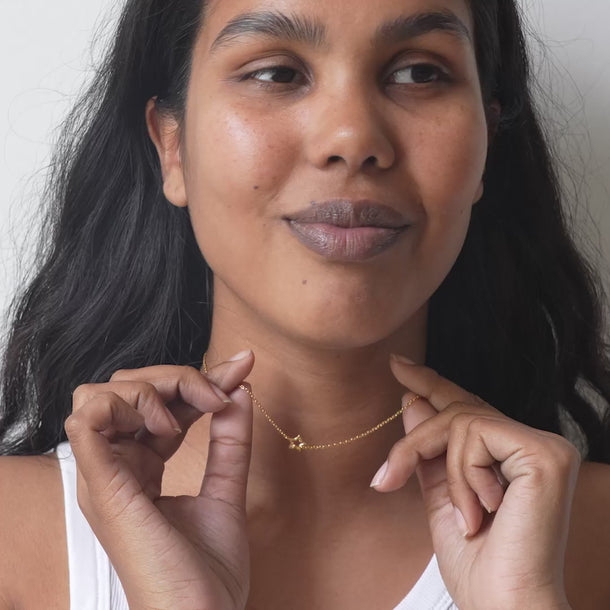 ENAMEL Copenhagen Necklace, Organic Star Necklaces Gold Plated