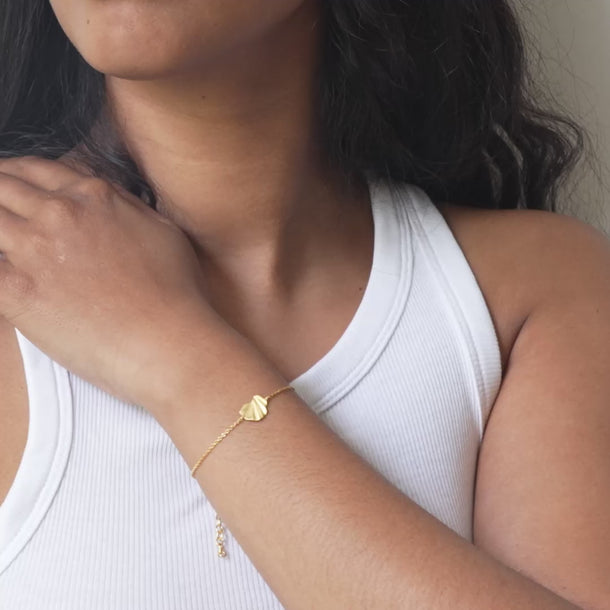 ENAMEL Copenhagen Bracelet, Wave Bracelets Gold Plated