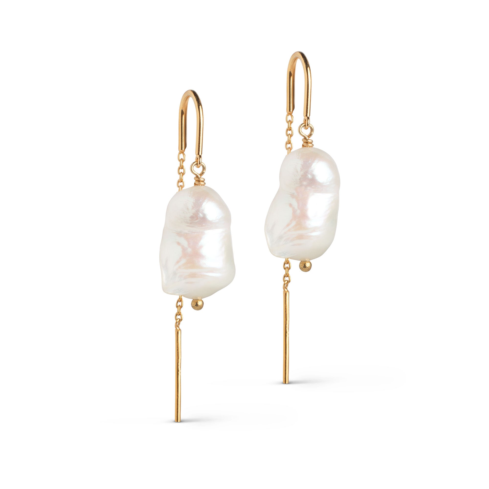 ENAMEL Copenhagen Earring, Twin pearls Earrings Pearl